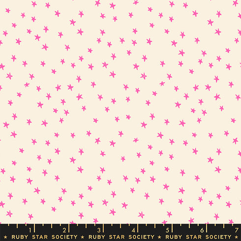 Starry Mini Neon Pink - Ruby Star Society Sold by the Half Yard